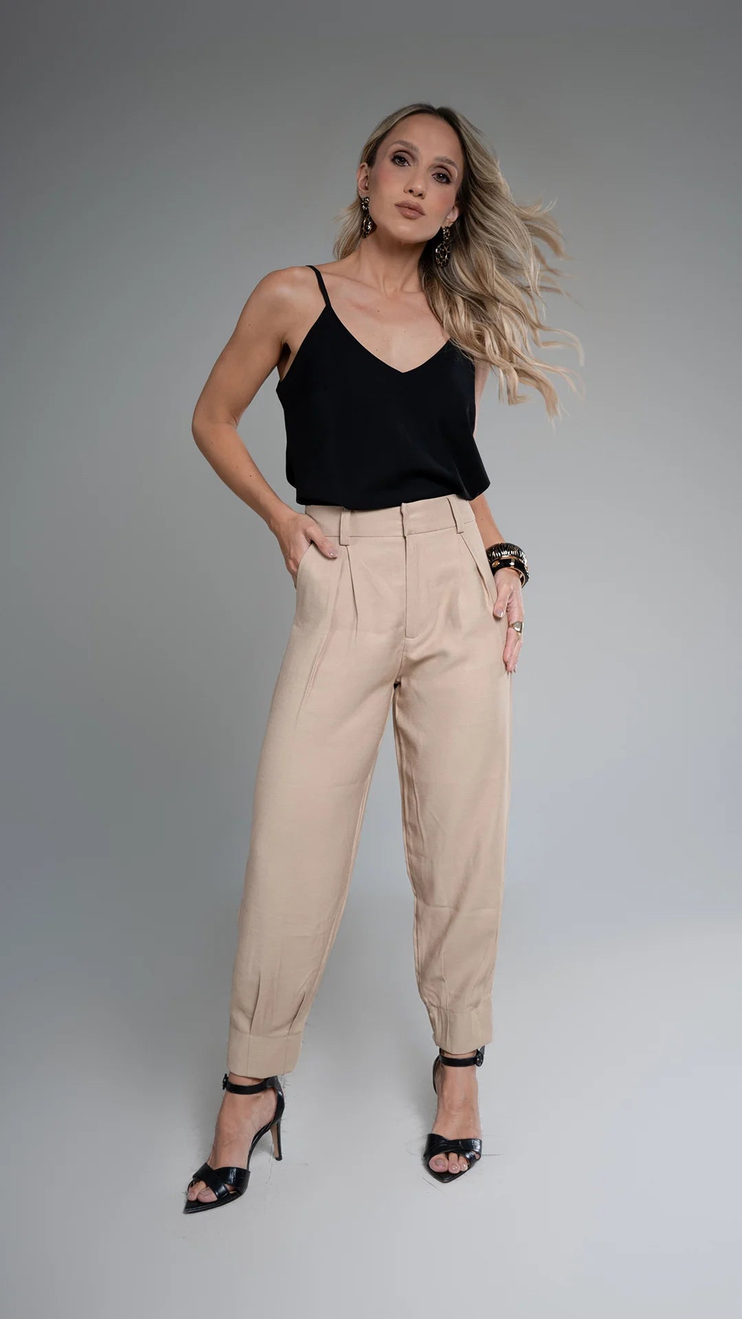 Calça Alfaiataria Joana - Bege