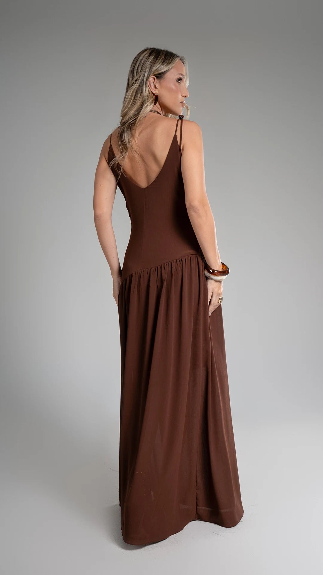 Vestido Tereza - Marrom